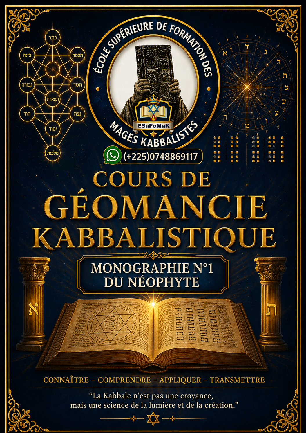 Cours de Géomancie kabbalistique/monographie N°1 du Néophyte