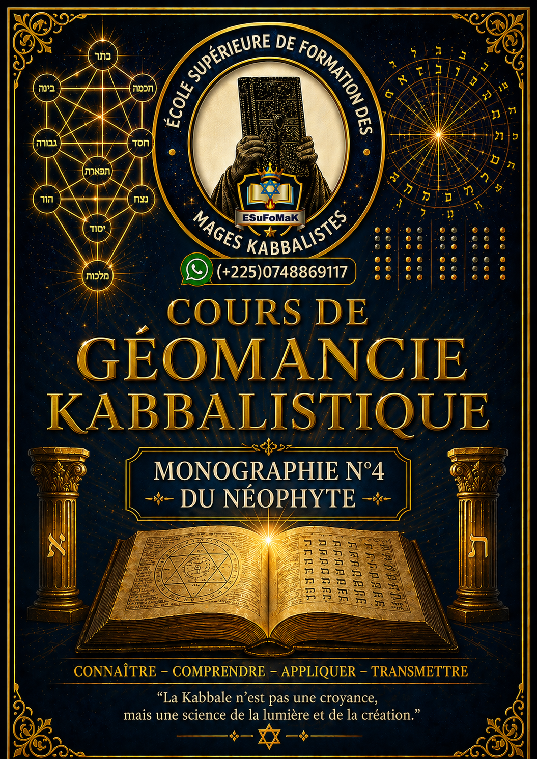Cours de Géomancie kabbalistique/monographie N°4 du Néophyte