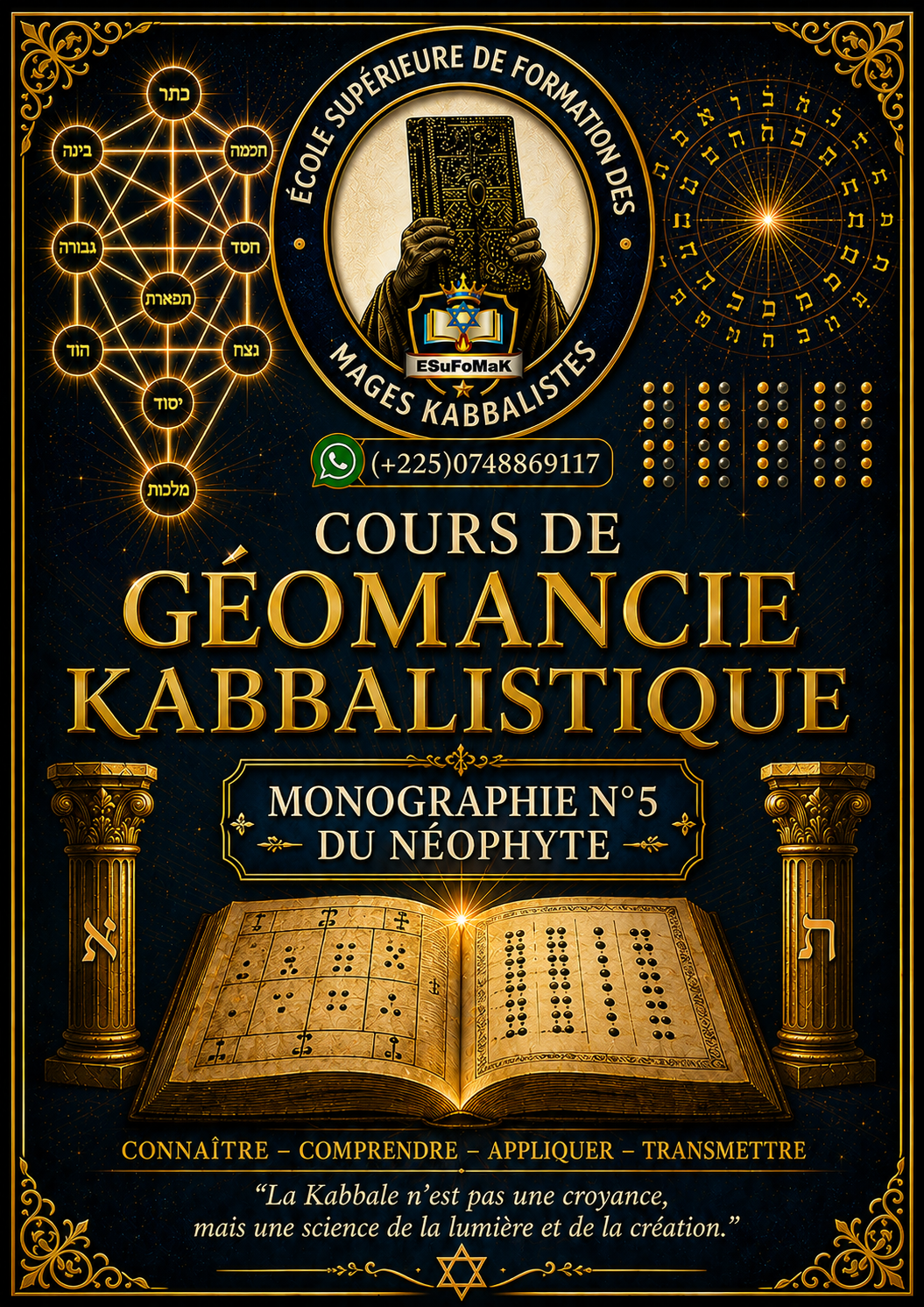 Cours de Géomancie kabbalistique/monographie N°5 du Néophyte