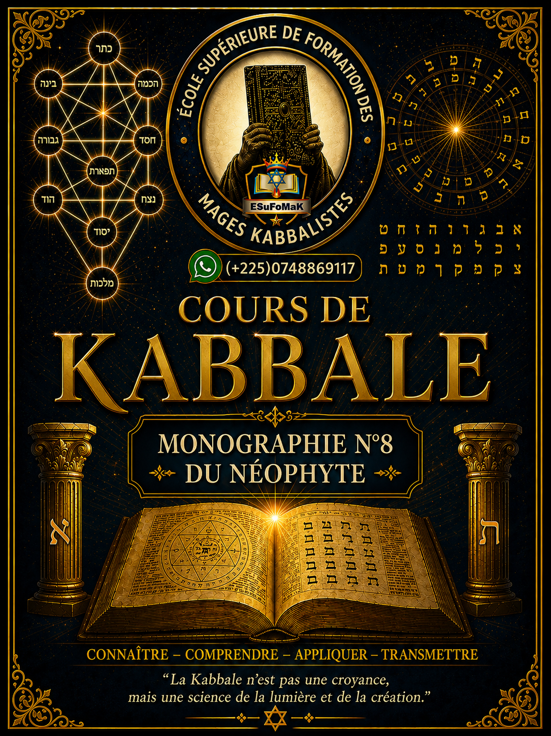 Cours de Kabbale /monographie N°8 du Néophyte