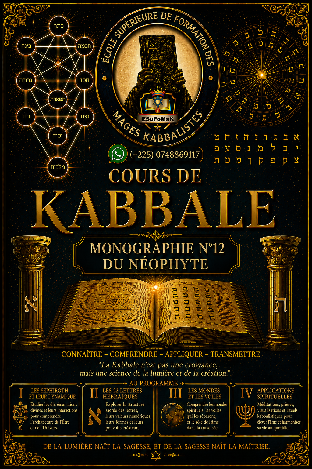 Cours de Kabbale/monographie N°12 du Néophyte