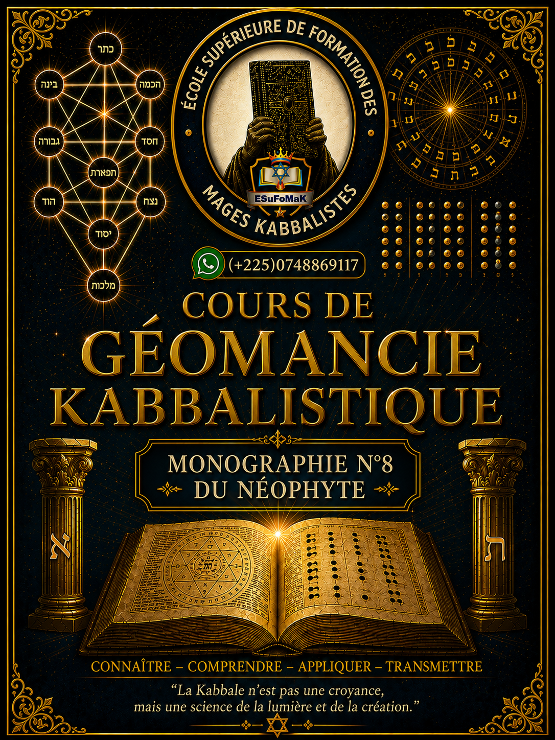 Cours de Géomancie kabbalistique/Monographie N°8 du Néophyte