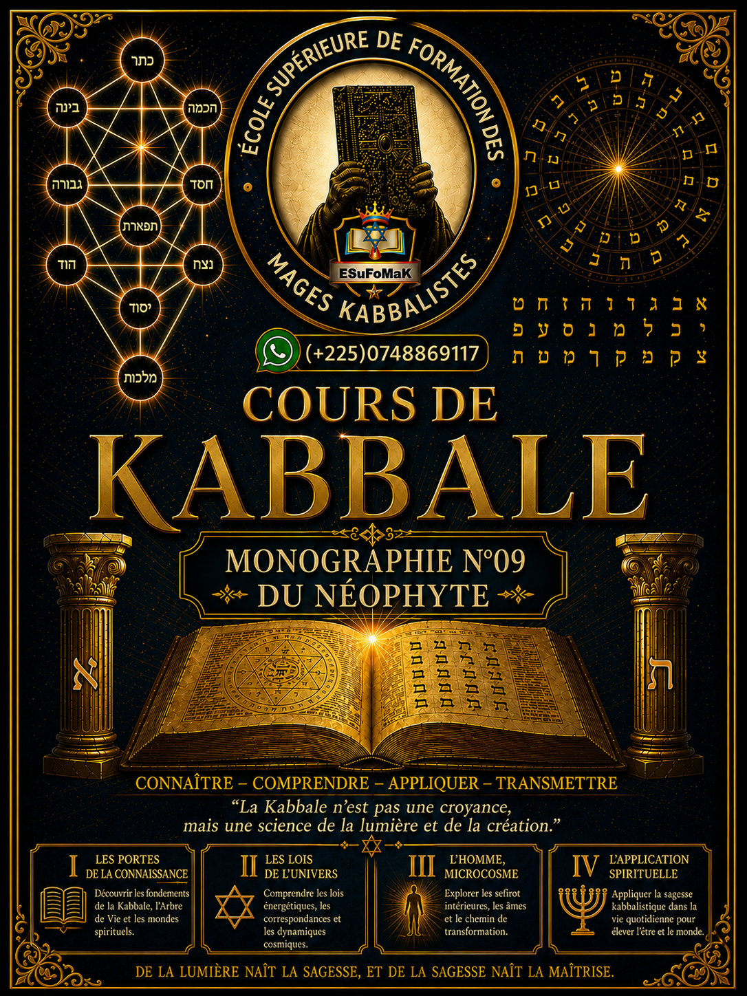 Cours de Kabbale/monographie N°09 du Néophyte