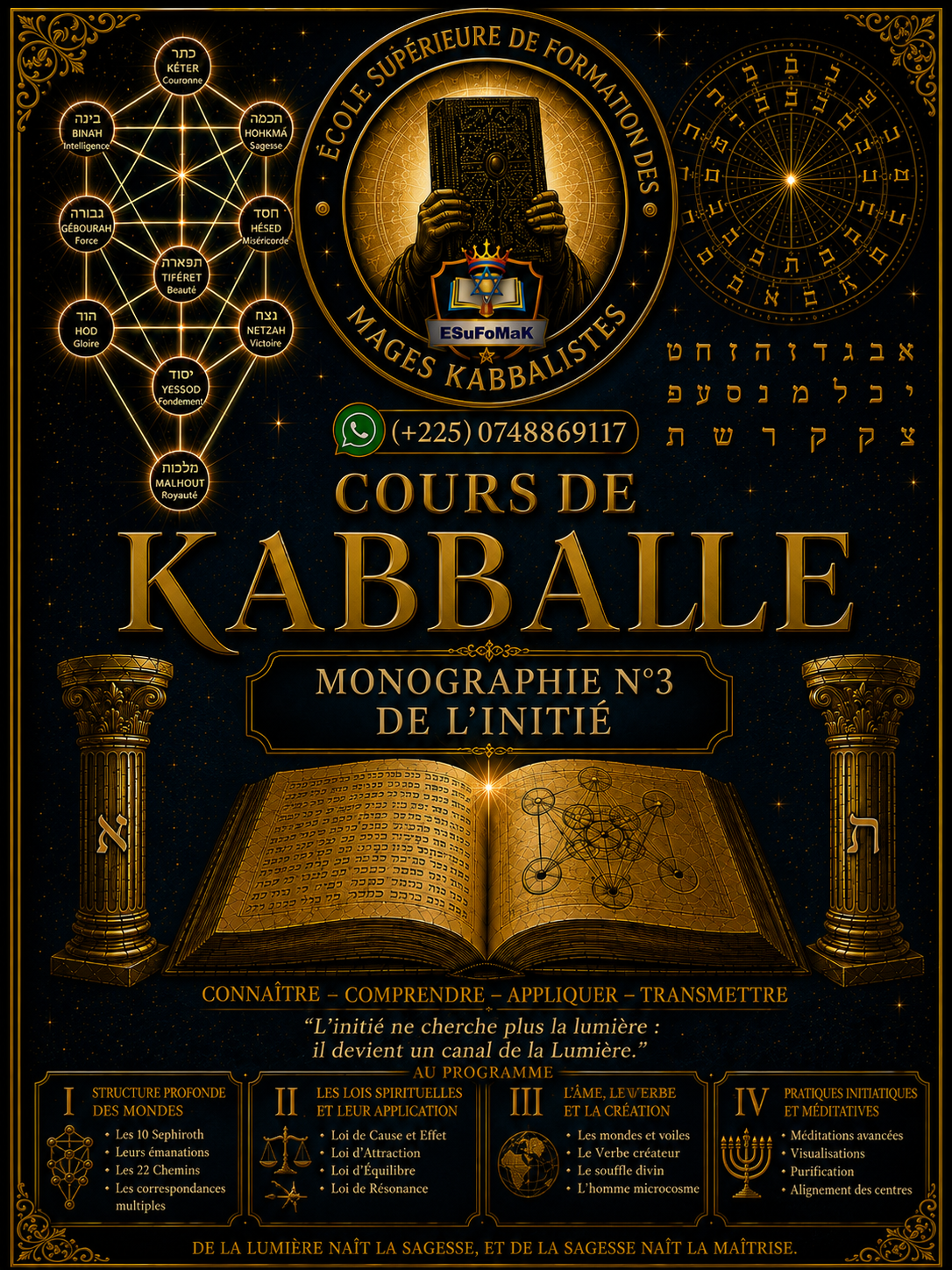 Cours de Kabbale/ monographie N°3 de l&rsquo;Initié